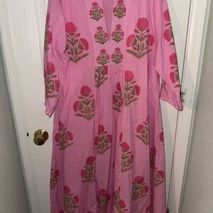 Madison Mathews floral pink Dress